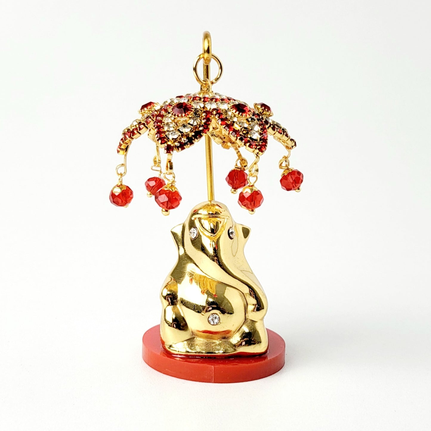 Lord Ganesh Ji Statue (Golden Color) - Car Dashboard / Home / Office Accessories