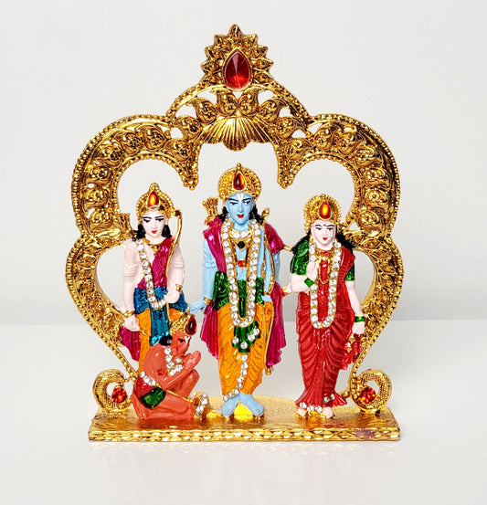 Ram Darbar Statue/Idol, Lord Ram Darbar Murti - Sita Ram Lakshman Hanuman Statue/Idol