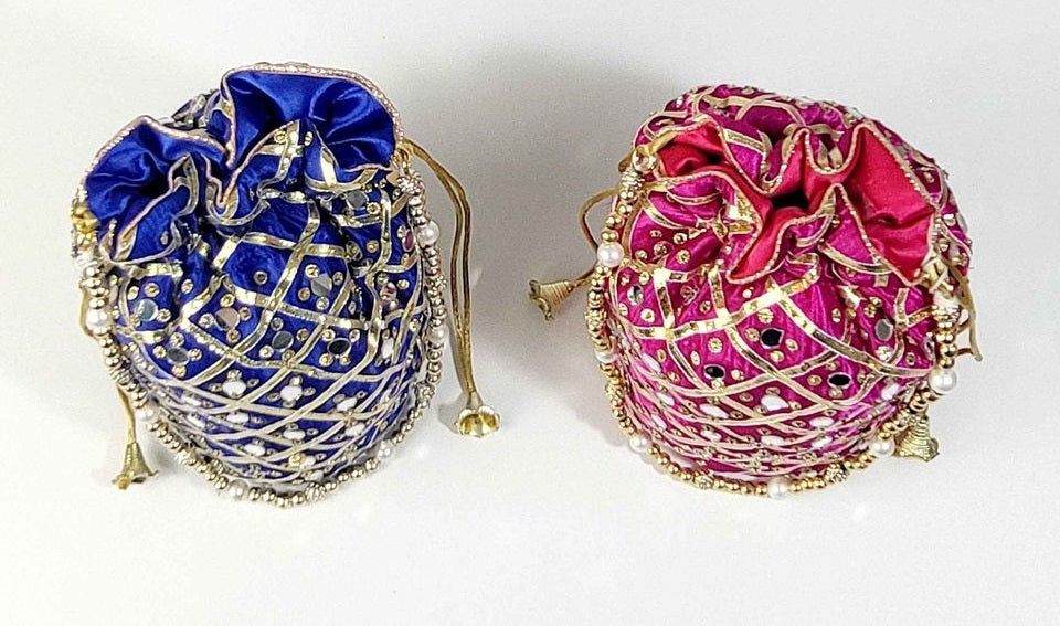 Mirror Work Potli Bags