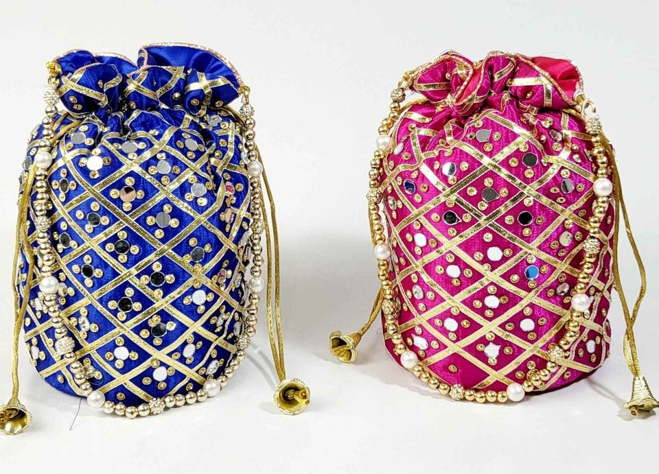 Mirror Work Potli Bags